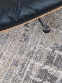 Designteppich Streaks, Flor: 85% Baumwolle, 15% hochgl, Grautöne, B 80 x L 150 cm (Größe XS)