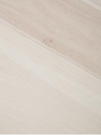 Komplet stolików pomocniczych z drewnianym blatem Emma, 2 elem., Blat: drewno akacjowe, barwiony, Nogi: metal malowany proszkowo, Drewno akacjowe, biały, Komplet z różnymi rozmiarami