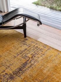 Tapis avec motif abstrait Liberty, 100 % polyester, Ocre, taupe, larg. 80 x long. 150 cm (taille XS)