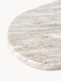 Marmor-Untersetzer Jessi, 4er-Set, Marmor, Grau, Hellbeige, marmoriert, B 10 x T 10 cm