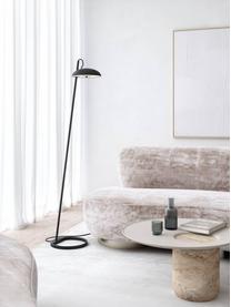 Lámpara de pie Versale, Cable: cubierto en tela, Negro, Al 140 cm