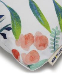 Federa arredo con motivo floreale Meadow, Poliestere, Bianco, multicolore, Larg. 40 x Lung. 40 cm