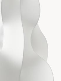 Pendelleuchte Arwa in Seiden-Optik, Lampenschirm: Kunststoff in Seiden-Opti, Baldachin: Metall, pulverbeschichtet, Weiß, Ø 50 x H 60 cm