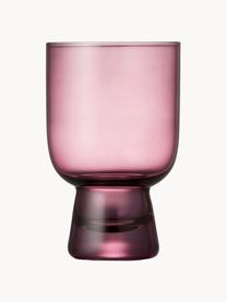 Vasos de colores pequeños Tumbli, 6 uds., Vidrio, Multicolor transparente, Ø 8 x Al 12 cm, 300 ml