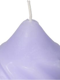 Pilier Spiral, Cire, Lilas, Ø 7 x haut. 15 cm