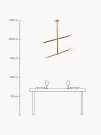 Grande suspension Linja, Tons bruns, doré, larg. 125 x haut. 115 cm