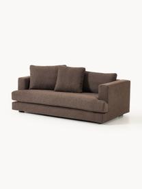 Sofa Bouclé Tribeca (2-osobowa), Tapicerka: Bouclé (93% poliester, 6%, Stelaż: drewno bukowe, drewno sos, Nogi: drewno sosnowe Ten produk, Ciemnobrązowy Bouclé, S 185 x G 104 cm