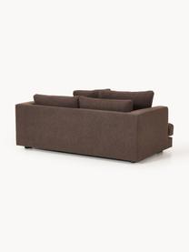 Bouclé-Sofa Tribeca (2-Sitzer), Bezug: Bouclé (93 % Polyester, 6, Gestell: Buchenholz, Kiefernholz, , Füße: Kiefernholz Dieses Produk, Bouclé Dunkelbraun, B 185 x T 104 cm