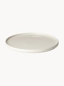 Piatto da portata opaco/lucido Ø32 cm Pilar, Ceramica, Bianco crema, Ø 32 x Alt. 2 cm