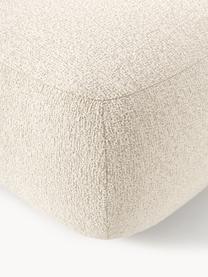 Pouf en tissu bouclé Sofia, Bouclé blanc cassé, larg. 99 x prof. 78 cm