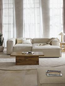 Modulares Ecksofa Lennon aus Leinen-Mix, Bezug: 50 % Viskose, 25 % Leinen, Gestell: Fichtenholz, Sperrholz, m, Füße: Kunststoff Dieses Produkt, Leinen-Mix Beige, B 238 x T 180 cm, Eckteil links