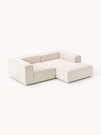 Modulares Ecksofa Lennon aus Leinen-Mix, Bezug: 50 % Viskose, 25 % Leinen, Gestell: Fichtenholz, Sperrholz, m, Leinen-Mix Beige, B 238 x T 180 cm, Eckteil links