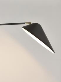 Grote wandlamp Neron met stekker, Decoratie: vermessingd metaal, Goudkleurig, B 27 x D 60 cm