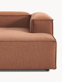Canapé d'angle modulable Lennon, Tissu nougat, larg. 327 x prof. 180 cm, méridienne à gauche