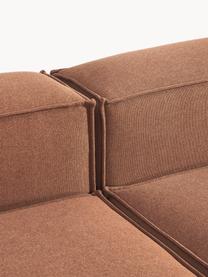 Canapé d'angle modulable Lennon, Tissu nougat, larg. 327 x prof. 180 cm, méridienne à gauche