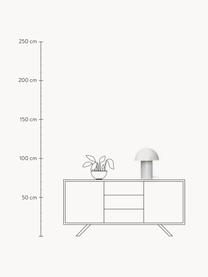 Lámpara de mesa de diseño Leery, Lámpara: acero recubierto, Cable: plástico, Blanco, Ø 28 x Al 40 cm
