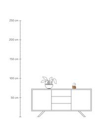 Kleine Tischlampe Len mit Touch-Funktion, Lampenschirm: Opalglas, Lampenfuß: Metall, beschichtet, Braun, Opalweiß, Ø 10 x H 16 cm