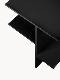 Noční stolek Atik, Dřevovláknitá deska střední hustoty (MDF), melamin, Černá, Š 36 cm, V 57 cm