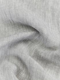 Serviettes en lin gris clair Olga, 4 pièces, 100 % lin, certification europééne, Gris clair, larg. 45 x long. 45 cm
