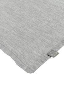 Tovagliolo in lino grigio chiaro Olga 4 pz, 100% lino, certificato lino europeo, Grigio chiaro, Larg. 45 x Lung. 45 cm