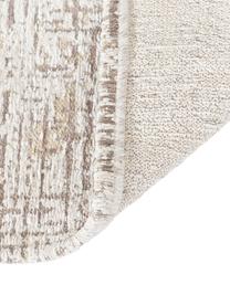 Tapis de couloir Laurence, 70% polyester, 30% coton, certifié GRS, Beige, brun, larg. 80 x long. 250 cm