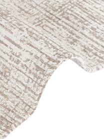 Tapis de couloir Laurence, 70% polyester, 30% coton, certifié GRS, Beige, brun, larg. 80 x long. 250 cm