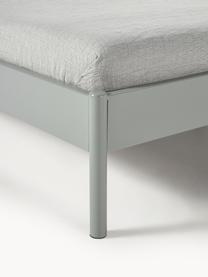 Cama de metal Sanna, Metal con pintura en polvo, Verde salvia, An 240 x L 260 cm (para camas de 200 x 200 cm)