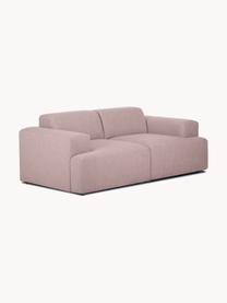 Sofa Melva (2-Sitzer), Bezug: 100% Polyester Der hochwe, Gestell: Massives Kiefernholz, Spa, Webstoff Hellrosa, B 198 x T 101 cm