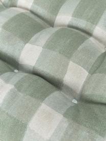 Cojín de asiento de algodón Milène, Tapizado: 100% algodón, Verde, An 40 x L 40 cm