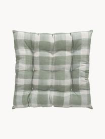Poduszka na krzesło z bawełny Milène, Tapicerka: 100% bawełna, Zielony, S 40 x D 40 cm