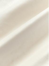 Copricuscino in velluto ricamato Cheetah, 100% velluto di poliestere, Bianco latteo, dorato, Larg. 45 x Lung. 45 cm