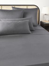 Sábana encimera de satén Comfort, Gris oscuro, Cama 150/160 cm (240 x 280 cm)