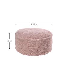 Pouf pour enfant, fait main Chill, Rose, Ø 50 x haut. 20 cm