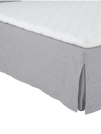 Letto boxspring premium Violet, Materasso: a molle insacchettate a 7, Piedini: legno di faggio massiccio, Grigio, 200 x 200