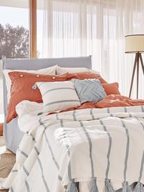 Łóżko kontynentalne premium Violet, Nogi: lite drewno bukowe, lakie, Szary, 200 x 200 cm