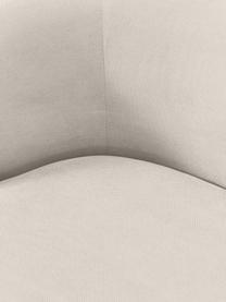 Fauteuil lounge Alba, Tissu blanc crème, larg. 102 x prof. 89 cm, dossier à gauche