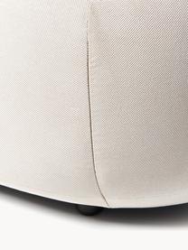 Fauteuil lounge Alba, Tissu blanc crème, larg. 102 x prof. 89 cm, dossier à gauche
