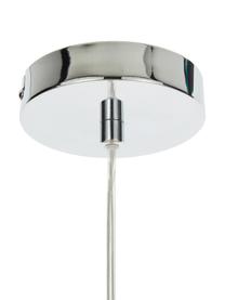 Lámpara de techo pequeña de vidrio Lee, Pantalla: vidrio, Anclaje: metal cromado, Cable: plástico, Gris, transparente, cromo, Ø 27 x Al 33 cm
