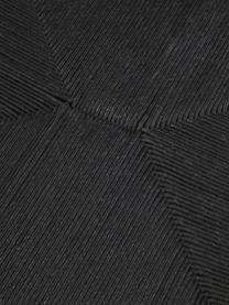 Sedia York, Seduta: corda di carta intrecciat, Nero, marrone scuro, Larg. 54 x Prof. 54 cm