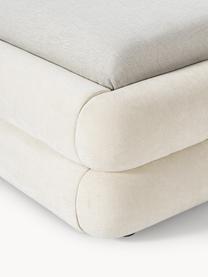 Cama tapizada Solomon, Tapizado: 100% poliéster Alta resis, Estructura: madera contrachapada, Patas: plástico Este producto es, Tejido Off White, An 140 x L 200 cm