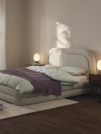 Čalúnená posteľ Solomon, Lomená biela, Š 140 x D 200 cm
