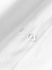 Taie d'oreiller en percale de coton Elsie, Blanc, larg. 50 x long. 70 cm