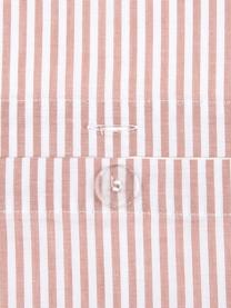Baumwoll-Kissenbezug Ellie, fein gestreift, Webart: Renforcé Fadendichte 118 , Rot, Weiss, B 65 x L 100 cm