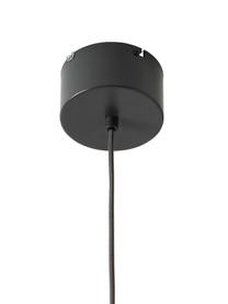 Lámpara de techo redonda LED Alva, Cable: cubierto en tela, Gris antracita, Ø 28 x Al 150 cm