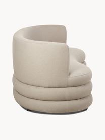 Divano di design 3 posti in bouclé Solomon, Rivestimento: 100% poliestere 35.000 ci, Struttura: legno di abete massiccio,, Piedini: plastica Questo prodotto , Bouclé beige, Larg. 193 x Prof. 92 cm