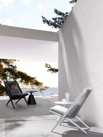 Mesa de centro redonda para exterior Aloha, Aluminio con pintura en polvo, Blanco, Ø 50 cm