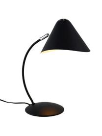 Bureaulamp Nathan in zwart, Lampenkap: gecoat metaal, Lampvoet: gecoat metaal, Zwart, D 32 x H 40 cm