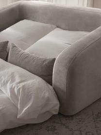 Divano letto 2 posti Eliot, Rivestimento: 88% poliestere, 12% nylon, Struttura: truciolare, legno di pino, Piedini: plastica Questo prodotto , Tessuto grigio scuro, Larg. 180 x Prof. 100 cm