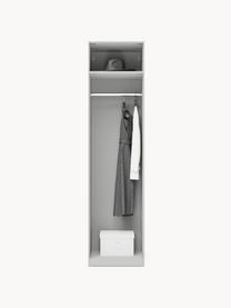 Armadio componibile con anta battente Charlotte, larg. 50 cm, in diverse varianti, Grigio, Interno Basic, larg. 50 x alt. 200 cm