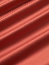 Drap plat en satin de coton Comfort, Rouge rouille, larg. 240 x long. 280 cm